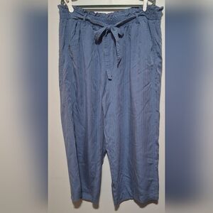 XXL Women's Casual Blue Wide Leg Pants